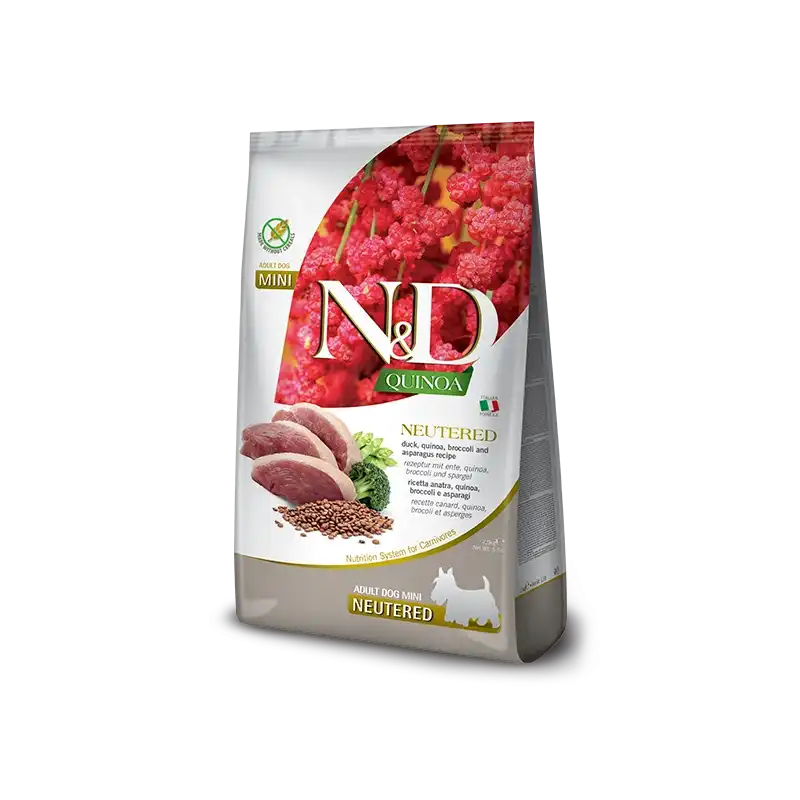 2,5Kg Farmina ND Quinoa Neutered Pienso para perros mini de Pato - Farmina - Comparador de precios
