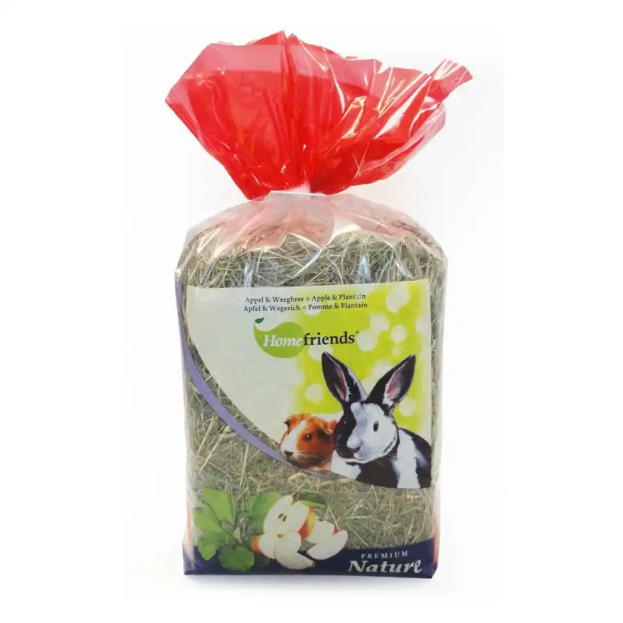 Heno natural para roedores Cominter Home Friends con manzana y llantén 500 gr