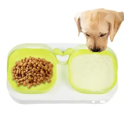 FurryFusion Juego de comederos para perros y gatos - AMARILLO - Furry Fusion - Comparador de precios