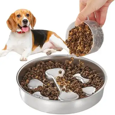 HausPets Comedero de acero inoxidable de alimentación lenta perros gatos - Artículo 1 - HausPets - Comparador de precios