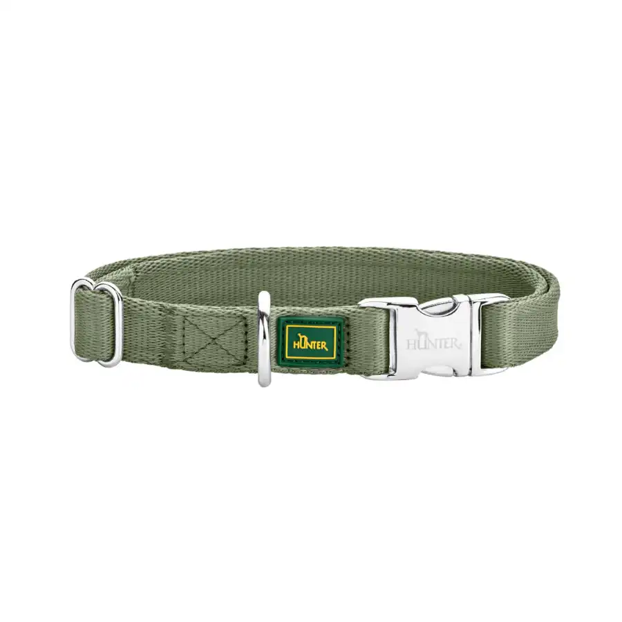 Hunter Inari Alu-Strong Collar verde para perros