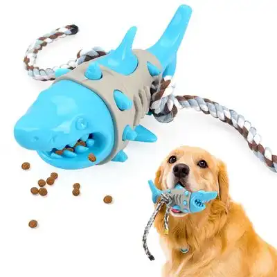 IntiMeg  masticable dental con forma de tiburón para perros - Azul - IntiMeg - Comparador de precios