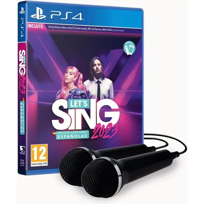 Let´s Sing 2023 Incluye Canciones Españolas + 2 Micrófonos PS4