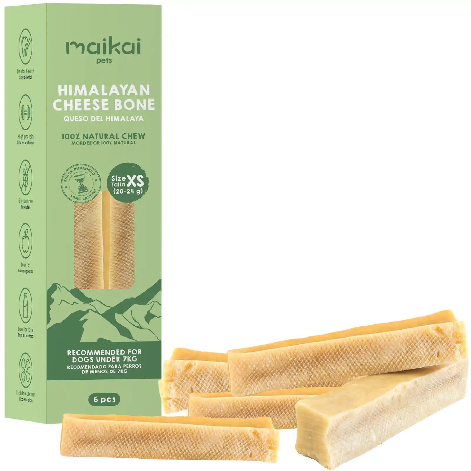 MAIKAI PETS Huesos de queso del himalaya para Perros - 200 g - MAIKAI PETS - Comparador de precios
