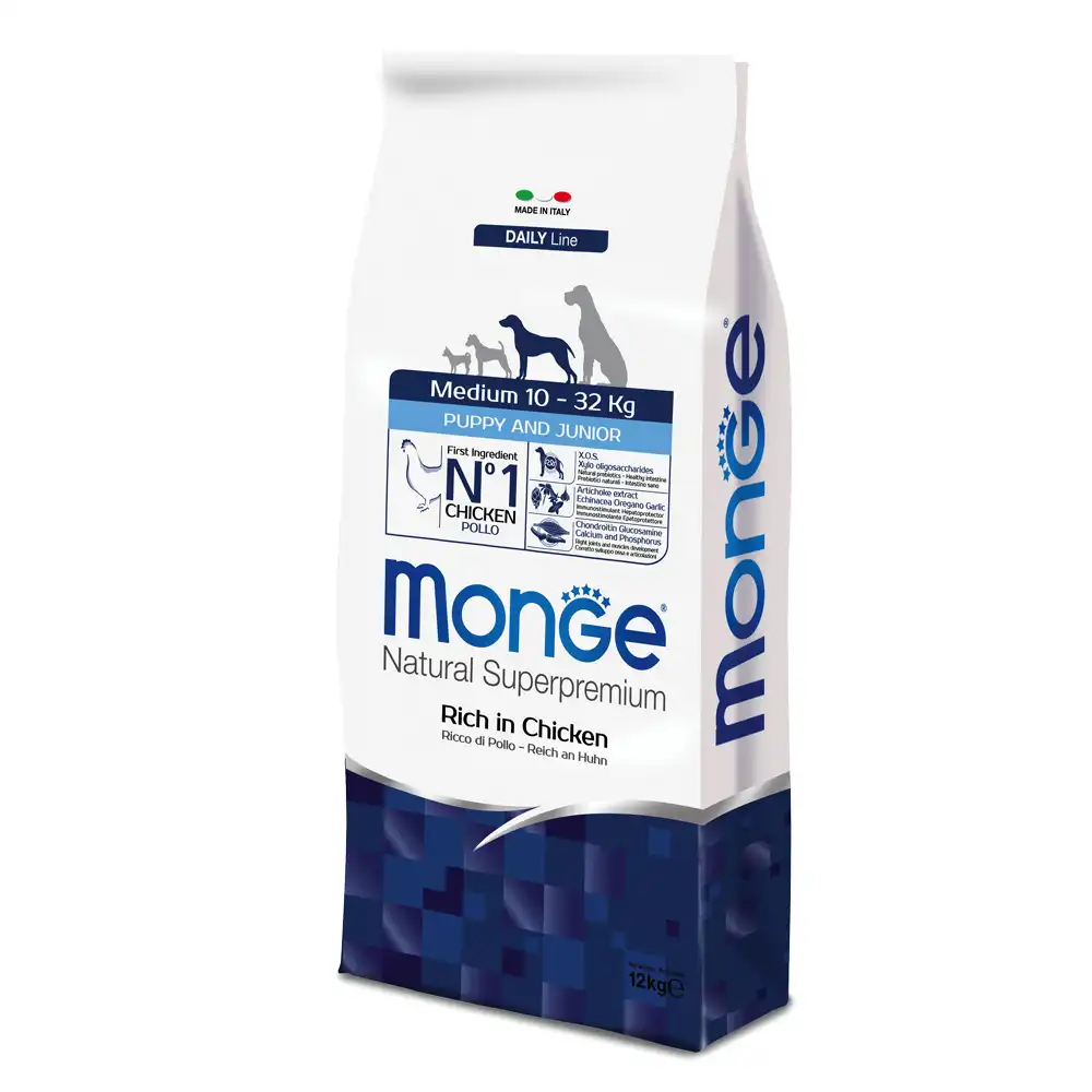 Monge Natural Superpremium Cachorro Junior Mediano - 12 kg