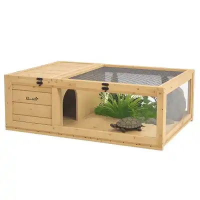 PawHut Casa para Tortuga - Madera Natural - PawHut - Comparador de precios