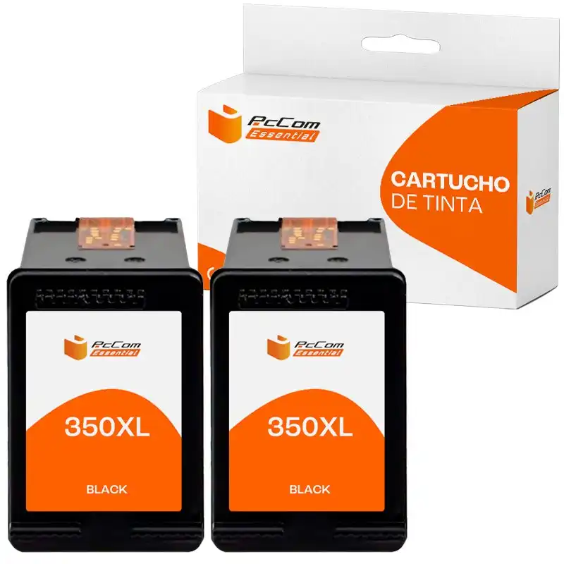 Pccom Essential Hp 350xl Cartucho Tinta Compatible Negro Pack 2
