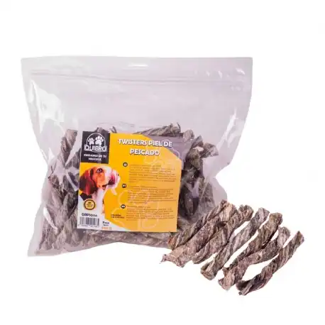 Quibro Twsters Piel de Pescado Snack Natural para Perros, 1 x 100 gr - QuibroPets - Comparador de precios