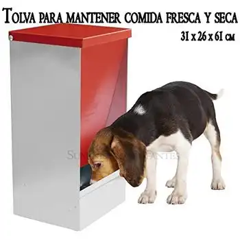 Tolva Comedero Para Almacenar Comida Fresca Y Seca. 31 X 26 X 61 Cm. Diseñada Para Perros, Gatos Y Otras Mascotas. Permite Almacenar Y Dispensar Desde
