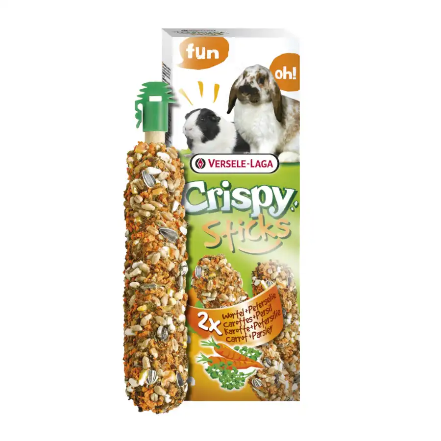 Versele-Laga Crispy Sticks Zanahoria y Perejil para cobayas y conejos