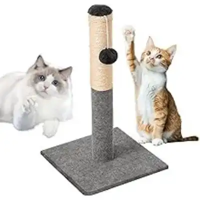 ZooVenture Rascador de sisal para gatos - Base estable, bola colgante - Gris - Zooventure - Comparador de precios