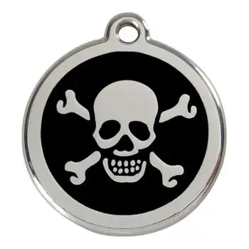 Placa identificativa Calavera Negra M - RedDingo - Comparador de precios