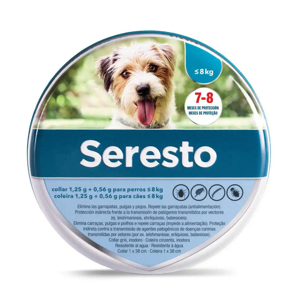 Seresto Collar antiparasitario para perros hasta 8 Kg