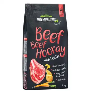 Greenwoods 12 kg pienso para perros ¡con gran descuento! - Vacuno con lentejas, patatas y zanahorias - Greenwoods - Comparador de precios