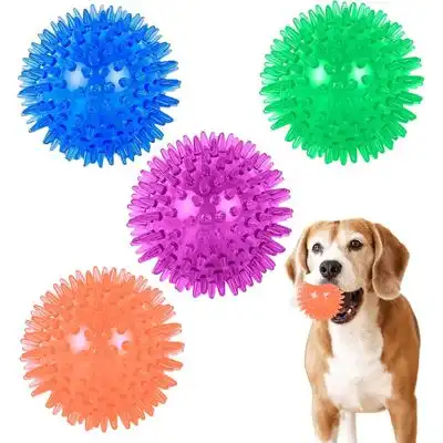 HausPets 4 bolas de 6,5 cm con relieve – Indestructibles – Limpieza dental - 4 pelotas de 6,5 cm con púas - HausPets - Comparador de precios