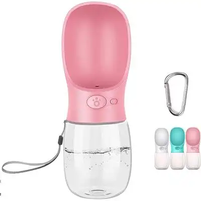 HausPets Botella agua perros 350 ml, antibacteriana, apta uso alimentario - Rosa - HausPets - Comparador de precios