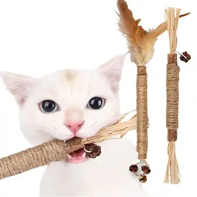 IntiMeg 2 juguetes de madera para gatos - Una pieza - IntiMeg - Comparador de precios