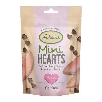 Lukullus Puppy «Mini Hearts» snacks con pollo (sin cereales) - 75 g - Lukullus - Comparador de precios