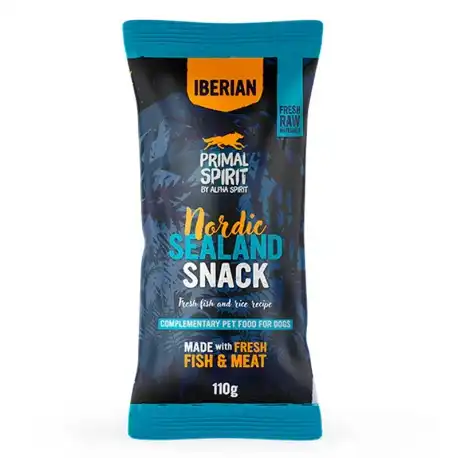 Primal Spirit Nordic Sealand Snack para Perros con Cerdo y Pescado, 1 x 110 gr - Primal Spirit - Comparador de precios