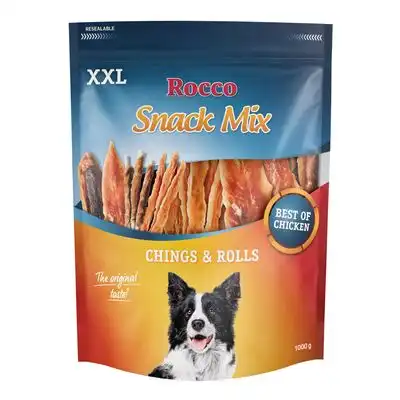 Rocco Snack Mix Chings y Rolls - Pack XXL - Rolls y Chings con pollo 1 kg - Rocco - Comparador de precios
