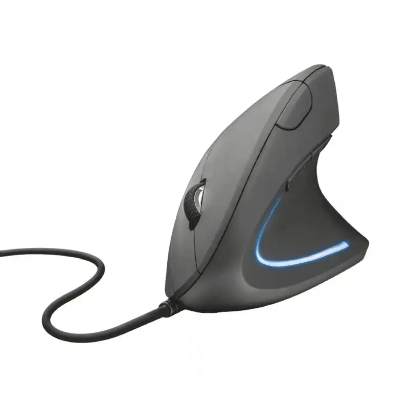 Trust Verto Ratón Ergonómico Vertical USB 1600 DPI Negro