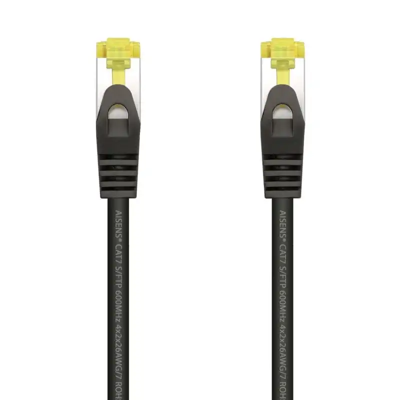 Aisens Cable de Red S/FTP RJ45 Cat.7 1m Negro