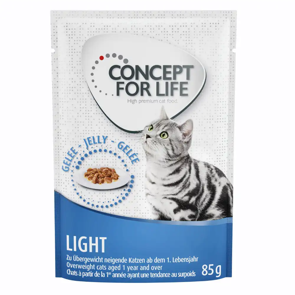 Concept for Life comida húmeda para gatos 24 x 85 g ¡con descuento! - Light Cats en gelatina