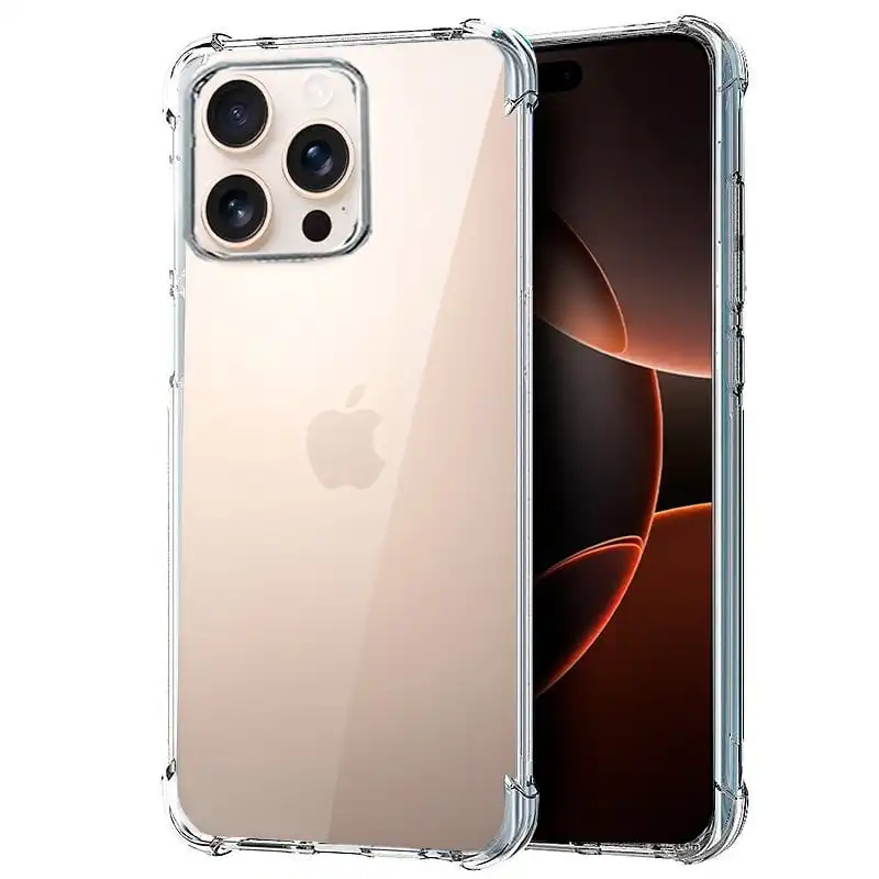 Cool Funda AntiShock Transparente para iPhone 16 Pro Max