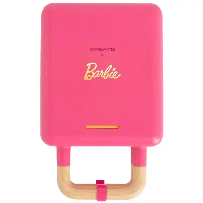 Create Stone Studio Sandwichera Grill Y Gofrera Intercambiable Individual 600W Barbie Pink