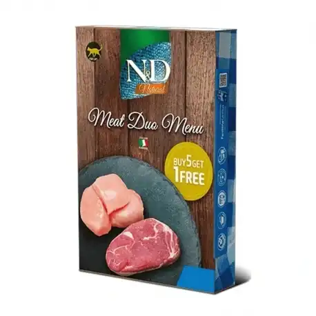 Farmina Natural Meat Duo Menu Comida húmeda para Gatos, 6x70gr - Farmina - Comparador de precios