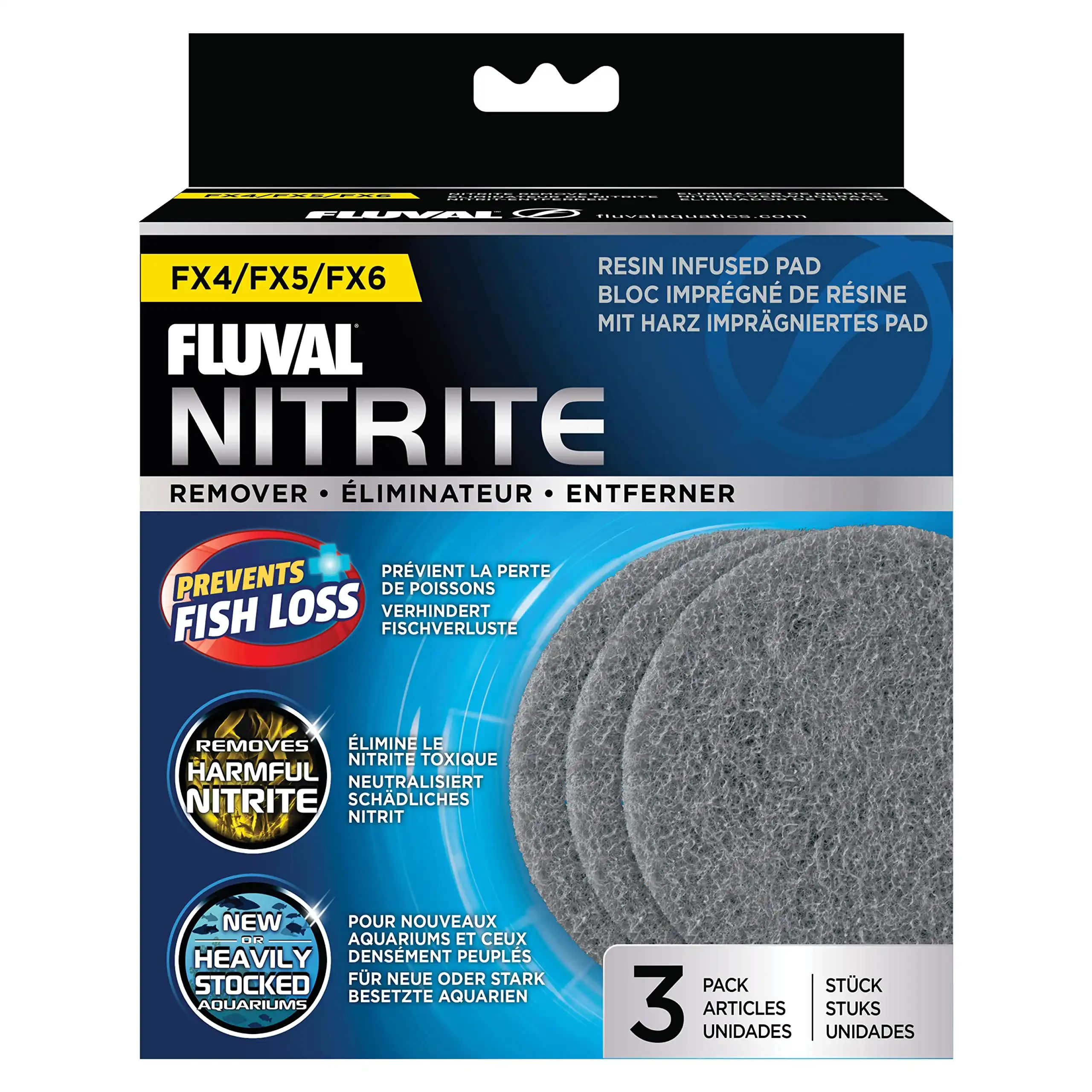Fluval Almohadilla Elimina Nitrato FX4/FX6, 3uds - A265 - Fluval - Comparador de precios