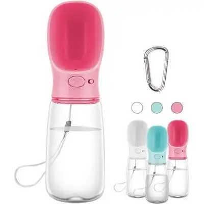 HausPets Botella agua perros 550 ml, antibacteriana, apta uso alimentario - Rosa - HausPets - Comparador de precios