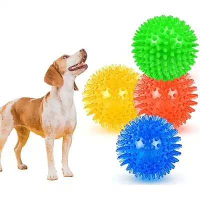 HausPets Juego de 4 pelotas 11 cm – Chirriantes, texturizadas – Flotantes - Juego de 4 pelotas, 11 cm - HausPets - Comparador de precios
