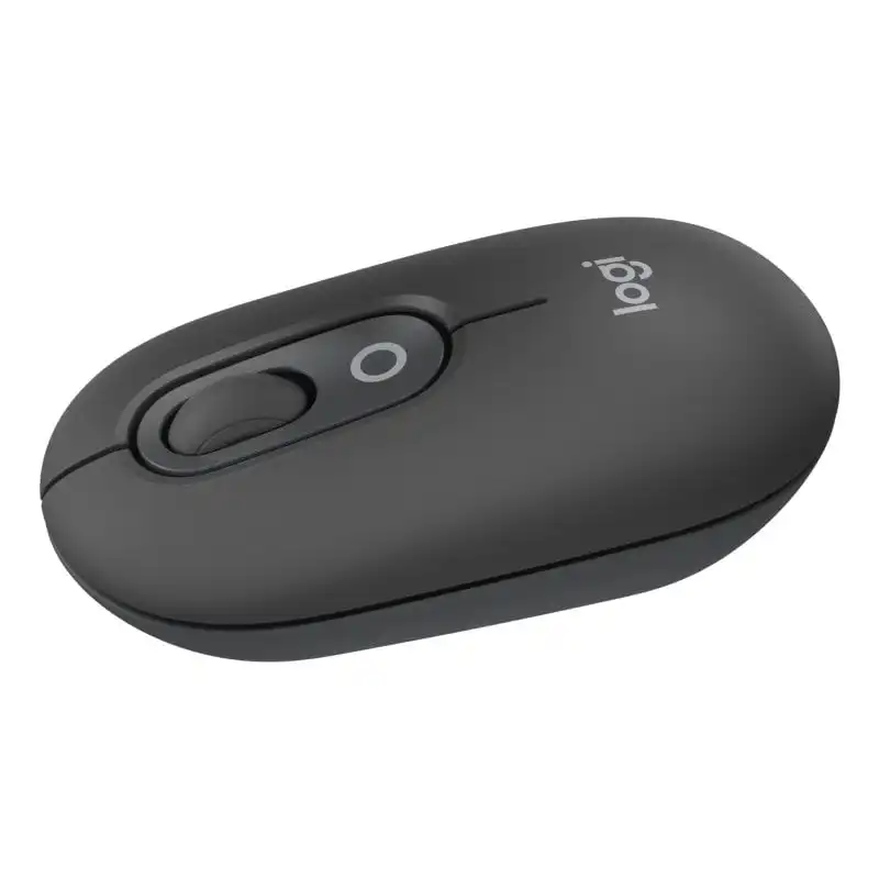 Logitech Pop Mouse Ratón Inalámbrico Compacto con Función de Emojis Personalizables Grafito