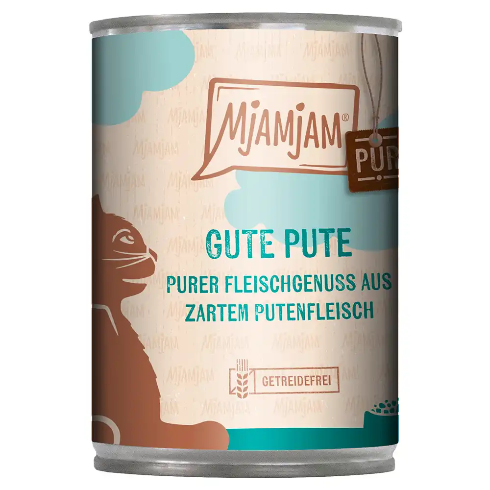 MjAMjAM con pura carne 6 x 400 g - Puro rico pavo