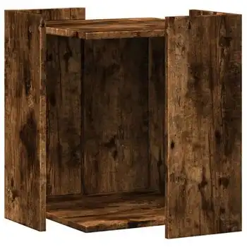 Mueble Arenero Para Gatos Madera Roble Ahumado 42x42x51 Cm Vidaxl