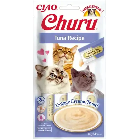 Pack Churu para gato adulto Pure de Atun, 1 x 56 gr - Churu - Comparador de precios