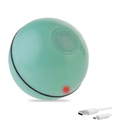 Pawffee Pelota gato LED verde interactiva, recargable USB, 360° - 1 pieza - Pawffee - Comparador de precios