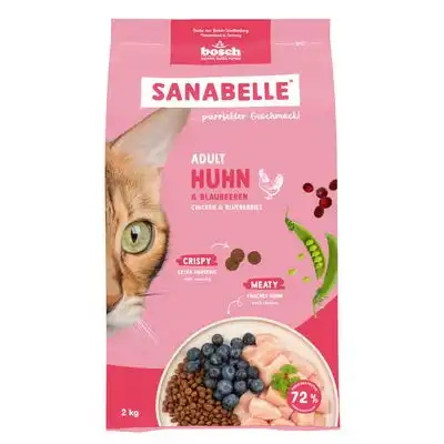 Sanabelle Adult con pollo y arándanos - 2 kg - Sanabelle - Comparador de precios