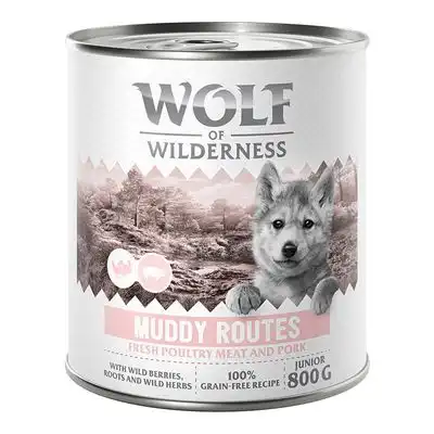 Wolf of Wilderness Expedition Junior 6 x 800 g - Muddy Routes - Ave con cerdo - Wolf of Wilderness - Comparador de precios
