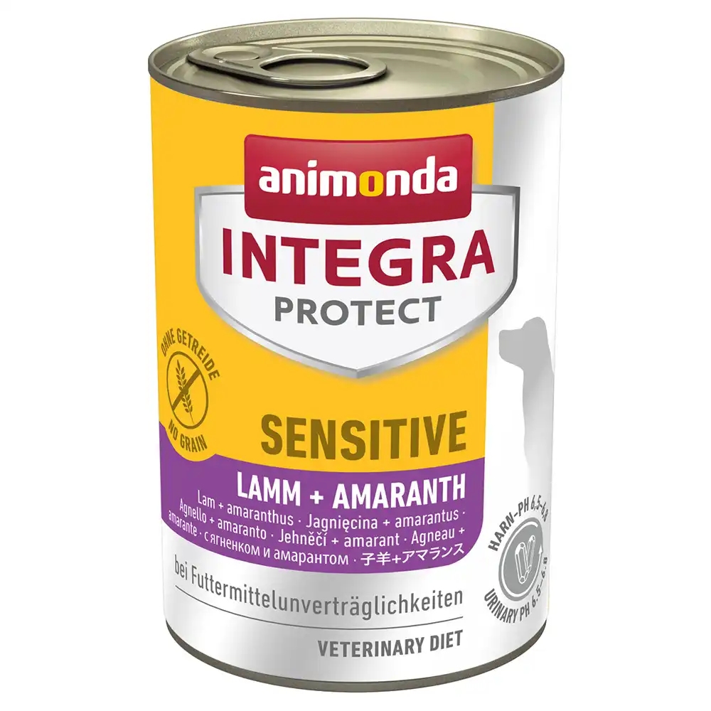Animonda Integra Protect Sensitive en latas - 6 x 400 g - Cordero y amaranto
