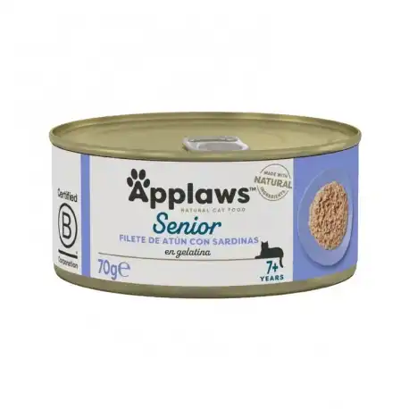 Applaws Comida Húmeda para Gatos Senior con Atún y Sardina, 24x70 gr - Applaws - Comparador de precios