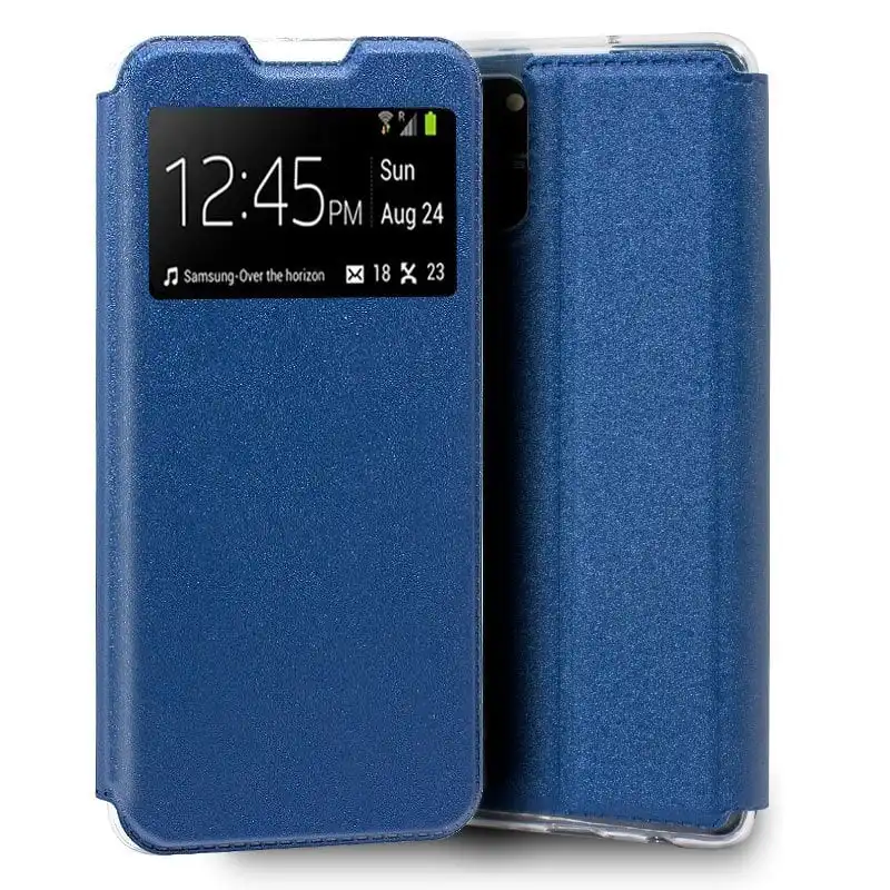 Cool Funda Flip Cover Liso Azul para Samsung Galaxy S10 Lite