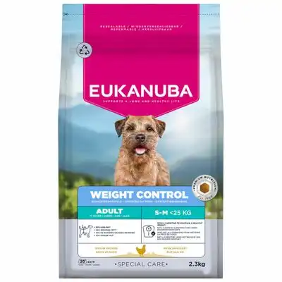 Eukanuba Special Care Weight Control Adult Small/Medium - 2,3 kg - Eukanuba - Comparador de precios