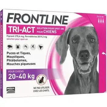 Frontline Tri-act 20-40kg - 3 Pipetas