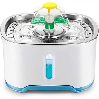 HausPets Fuente agua acero inoxidable gatos perros, 2,5 L, USB, 20 - 2,5 litros - HausPets - Comparador de precios