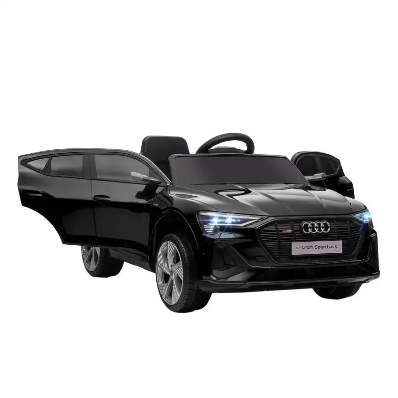 Homcom Audi E-Tron Coche Eléctrico para Niños 3-5 Km/h Negro
