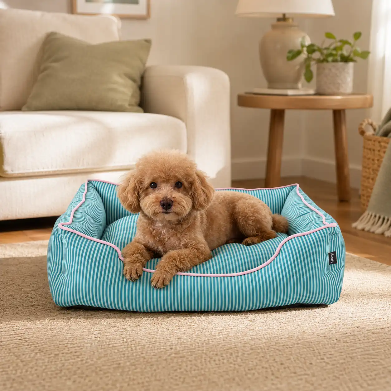 Leeby Cama Rayas Finas para perros - L (86 x 66 x 22 cm) - Leeby - Comparador de precios