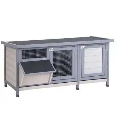 PawHut Conejera de Exterior - Gris - PawHut - Comparador de precios