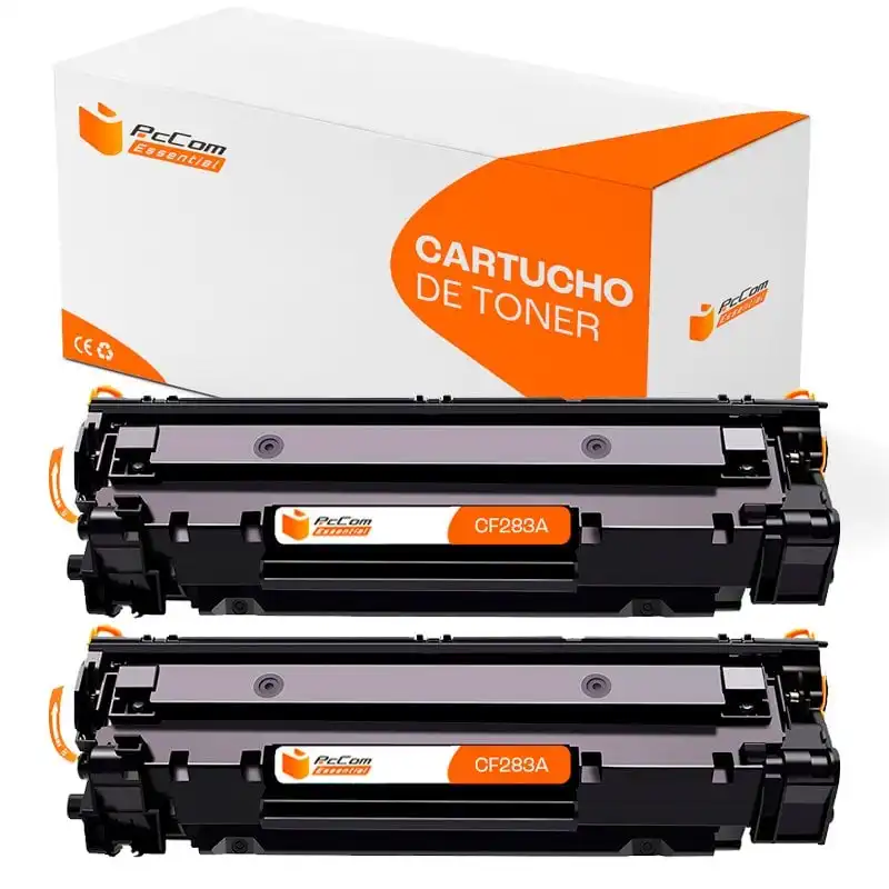 Pccom Essential HP CF283A Tóner Compatible Negro Pack 2